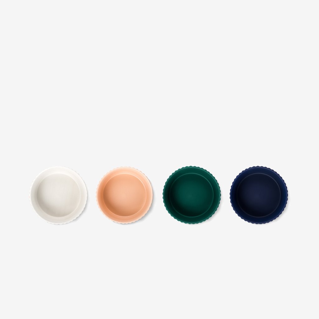 Ripple Dog Bowl White