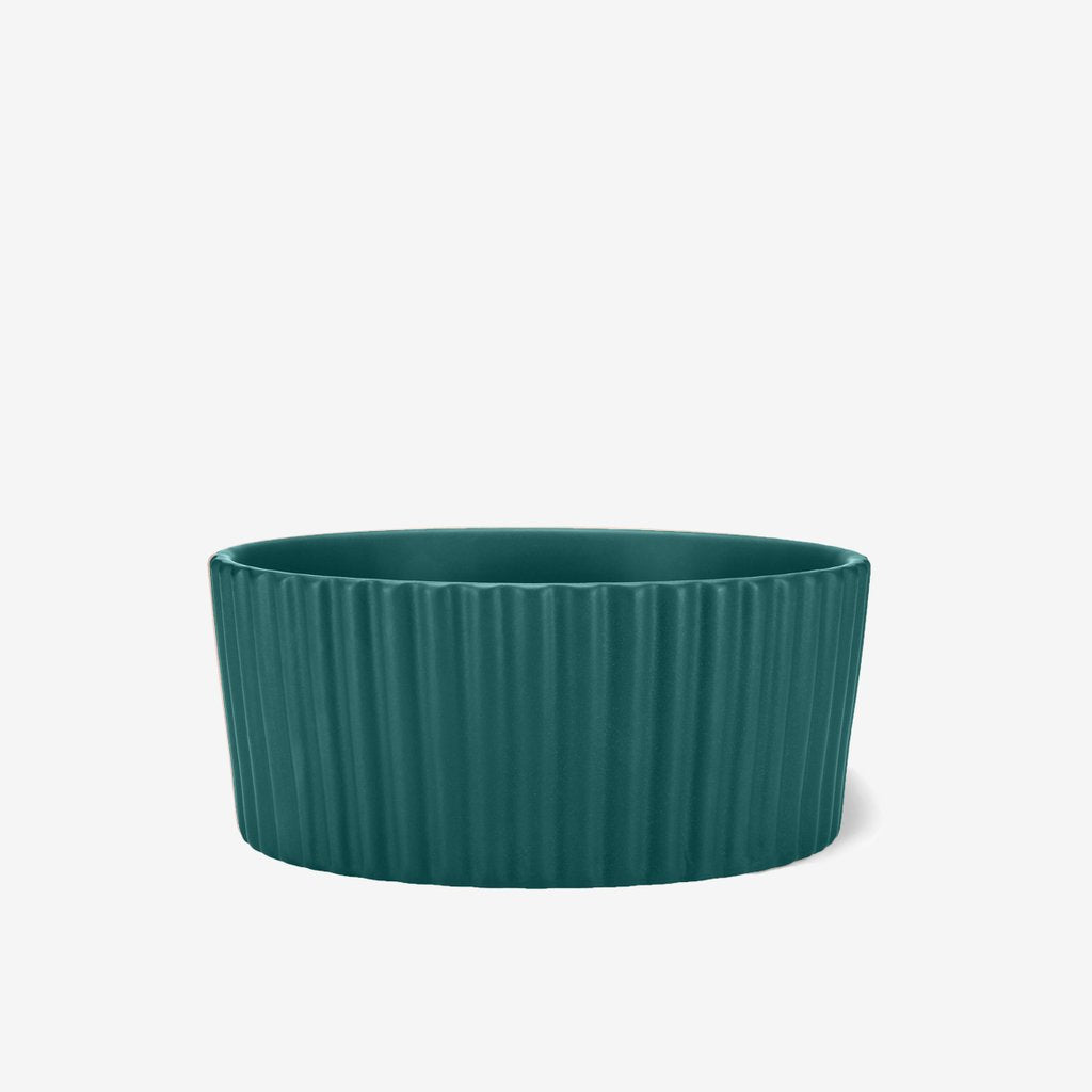 Ripple Dog Bowl Teal