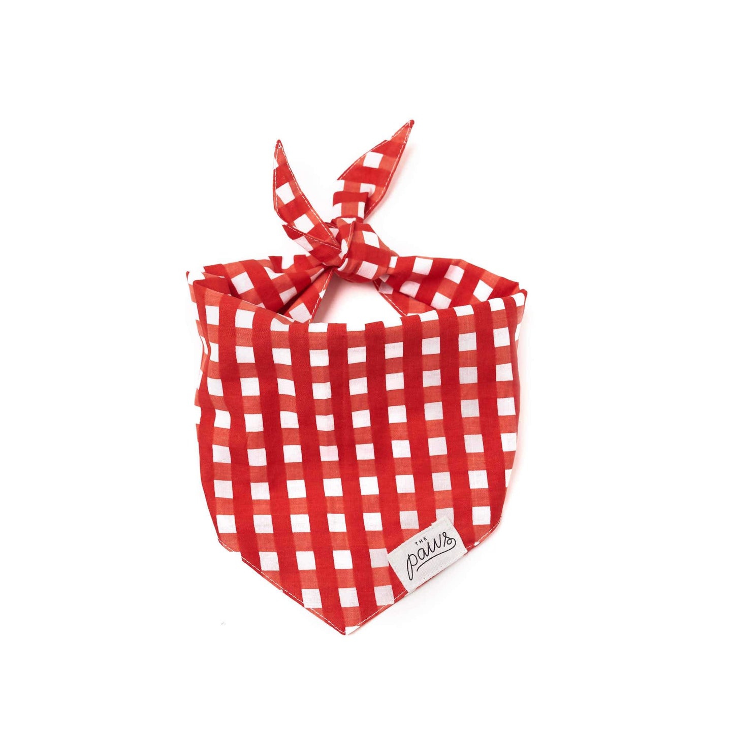 Classic Red Check Bandana